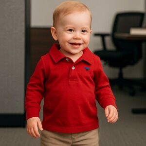 Carter's NWT  12M Polo Shirt Infant Baby Preppy Bright‎ Timeless Classic Dressy